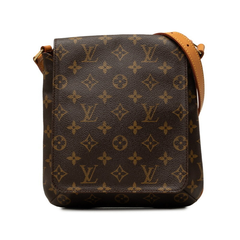 Louis Vuitton Monogram Musette Salsa Short Shoulder Bag M51258 Brown Leather ...